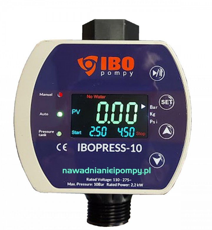 IBOPRESS 10 1" wyłącznik ciśnieniowy + suchobieg 230V IBO